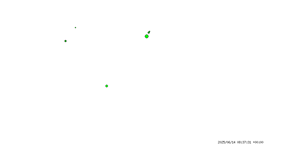 Number of hubs online for a country overlay